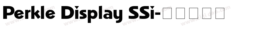 Perkle Display SSi字体转换